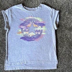 Converse girl’s gray short sleeve T-shirt. Girls Large 12/13 yrs.